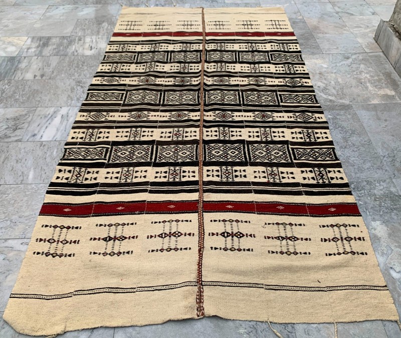 Vintage African Fulani Blanket Handmade Fulani Wedding Hanging Tent Mali 4×8 ft