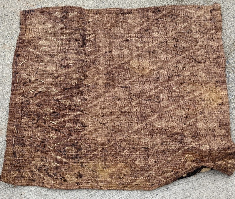 AFRICAN ORIGINAL KUBA THICK PILE RAFFIA CLOTH PANEL TEXTILE CURRENCY DRCONGO gallery