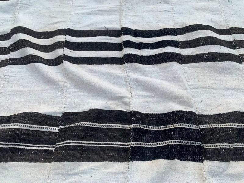 Vintage African Fulani Blanket Handmade Fulani Wedding Hanging Tent Mali 4x7 ft gallery
