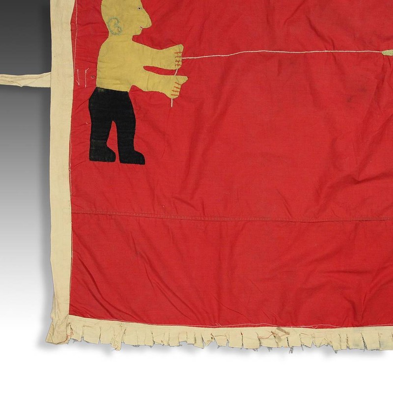 FRANKAA ASAFO MILITARY WARRIOR FLAG COTTON APPLIQUE FANTE GHANA WEST AFRICA gallery