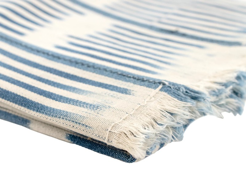 Shades of Blue West African Bondoukou Indigo Cloth Ivory Coast Cotton Handmade gallery