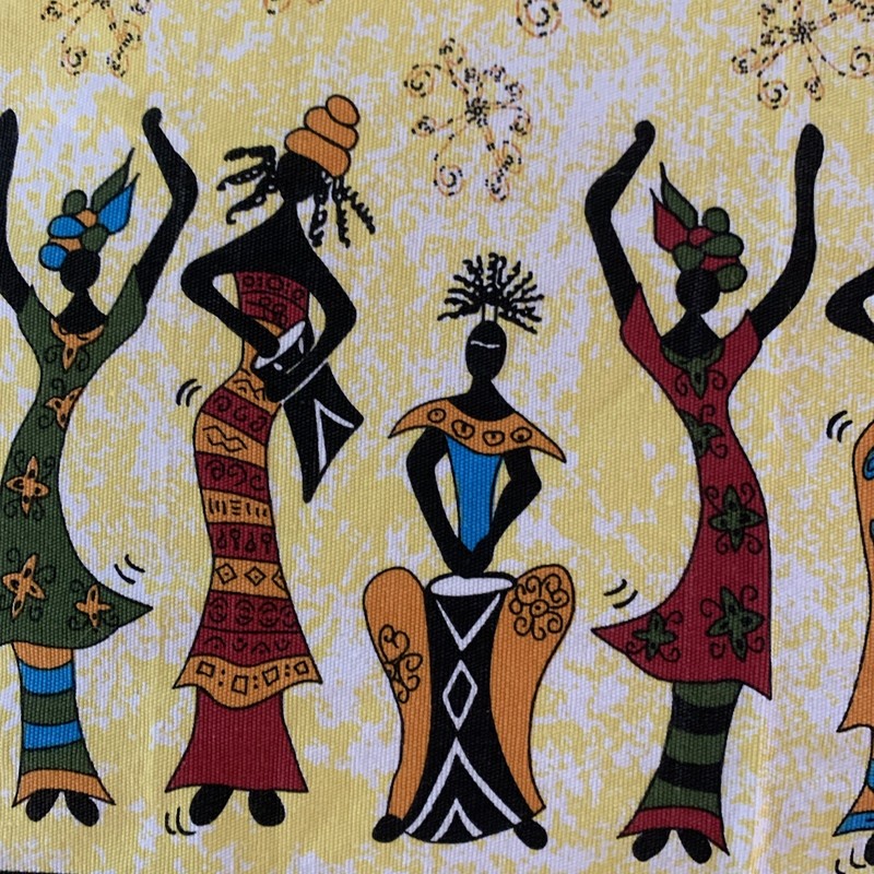 Vintage African Black Women Music Dance Tapestry Mat Or Towel Poly Nation 22x16 gallery