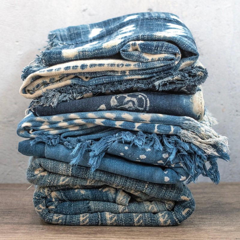 Light Blue West African Indigo Cloth Burkina Faso Cotton gallery