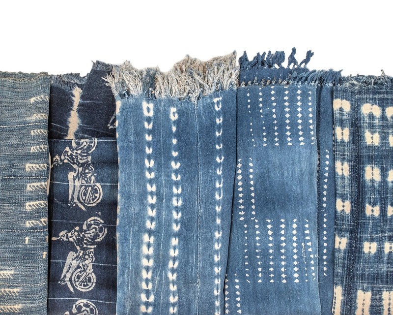 Light Blue West African Indigo Cloth Burkina Faso Cotton gallery