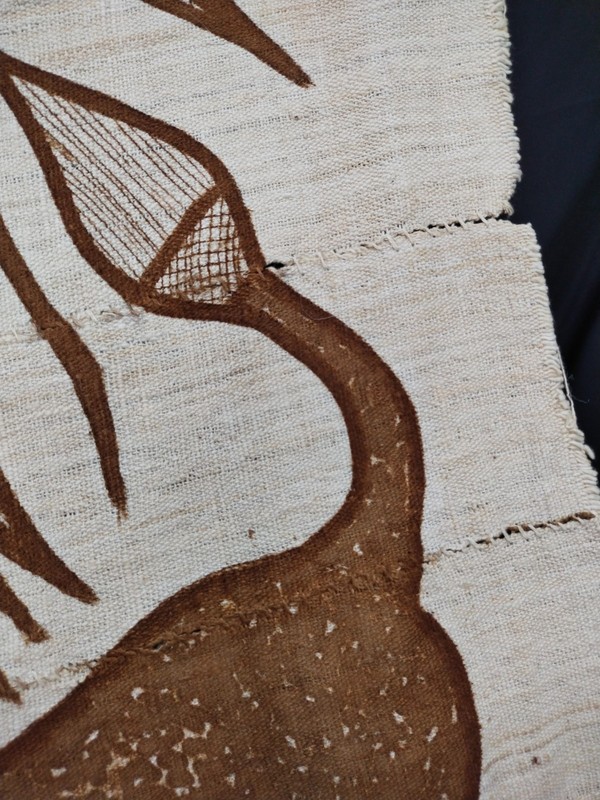 Authentic Vintage Korhogo Cloth – African Tribal Mud Cloth Textile Art A24 gallery