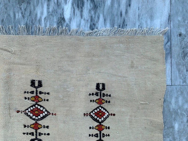 Vintage African Fulani Blanket Handmade Fulani Wedding Hanging Tent Mali 3x7 ft gallery