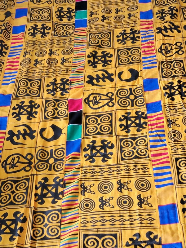 New African Kente Cloth Ghana handwoven textile Art Home decor 6 feet × 10 feet gallery