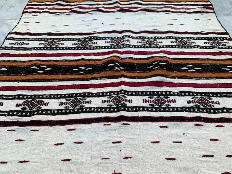 Vintage African Fulani Blanket Handmade Fulani Wedding Hanging Tent Mali 4x8 ft gallery
