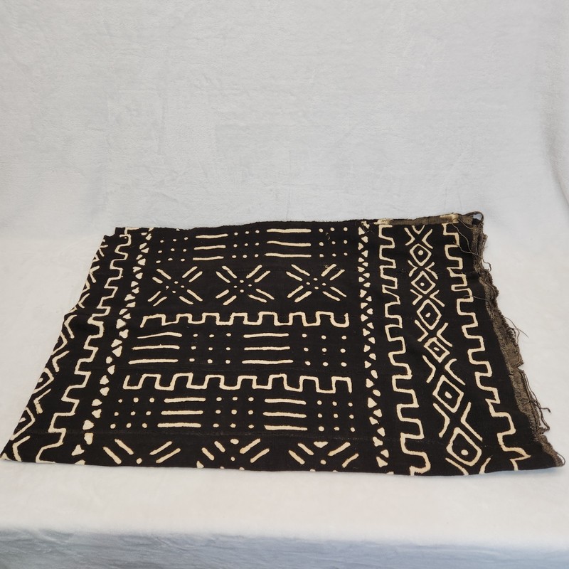 Vintage Authentic African Mudcloth Blanket Mali Hand Woven Bogolanfini Tapestry gallery