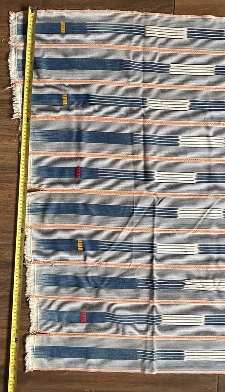 Vintage African Baule Indigo Mudcloth Ikat Cloth gallery