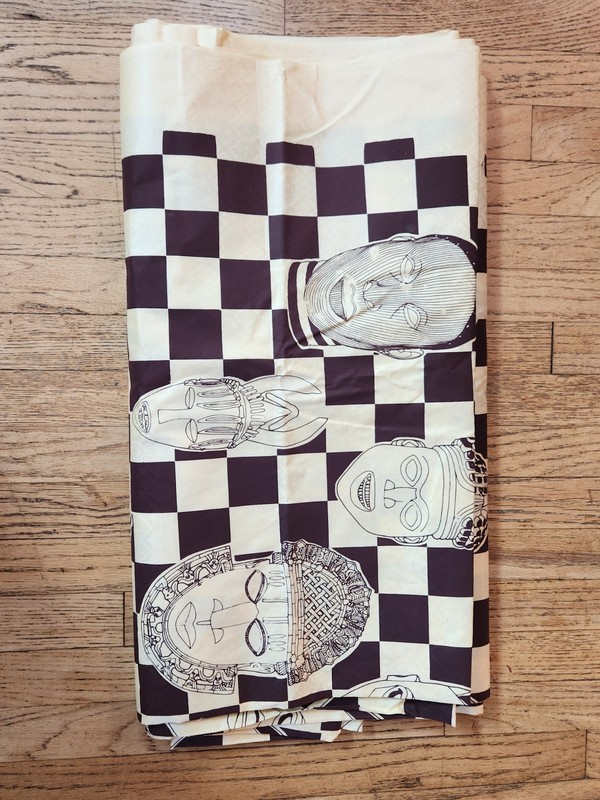 B) Kente Cloth ? Ghana 396"x 52" Hand Woven Beautiful Cotton gallery