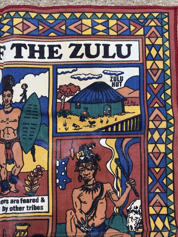 Vintage World Of The Zulu Wall Hanging Dish Towel 17”x22” gallery