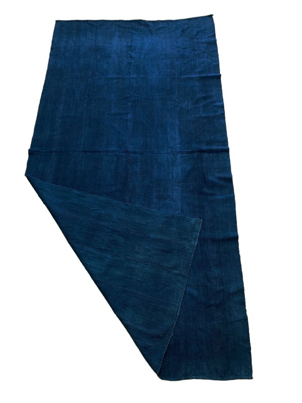 #5745 Fine Plain Indigo Cloth - Mossi Tribe Burkina Faso 73" H by 37" W gallery