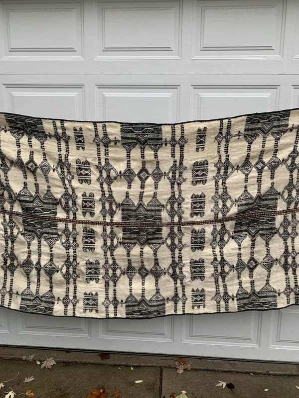 Vintage African Trible Fulani Handmade Natural Wedding Blanket gallery