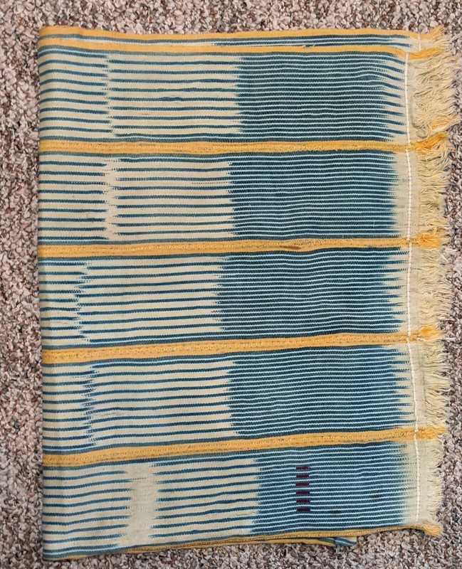 AFRICAN ORIGINAL HANDMADE COTTON TEXTILE STRIPWOVEN FABRIC WRAPSKIRT CLOTHING gallery