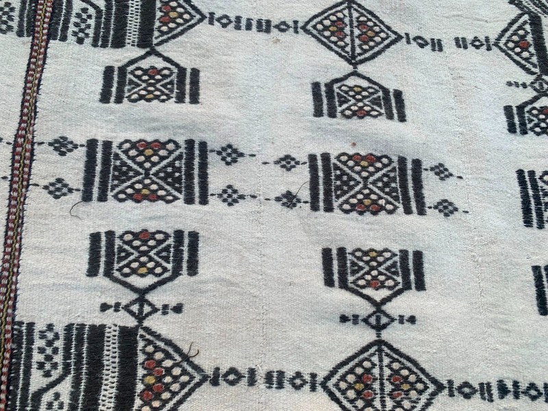 Vintage African Fulani Blanket Handmade Fulani Wedding Hanging Tent Mali 5x7 ft gallery