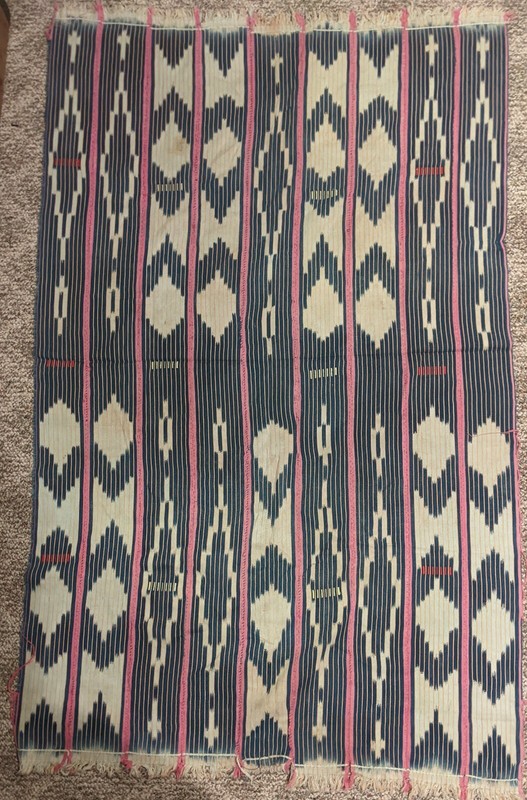 AFRICAN ORIGINAL HANDMADE COTTON TEXTILE STRIP WOVEN FABRIC WRAP SKIRT CLOTHING gallery