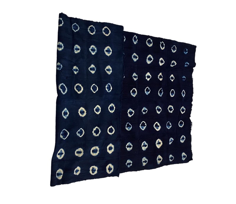 #7160 Fine Plain Indigo Cloth - Mossi Tribe Burkina Faso 67" H by 40" W gallery