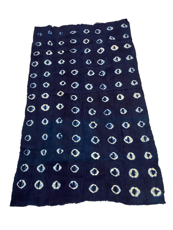 #7160 Fine Plain Indigo Cloth – Mossi Tribe Burkina Faso 67″ H by 40″ W