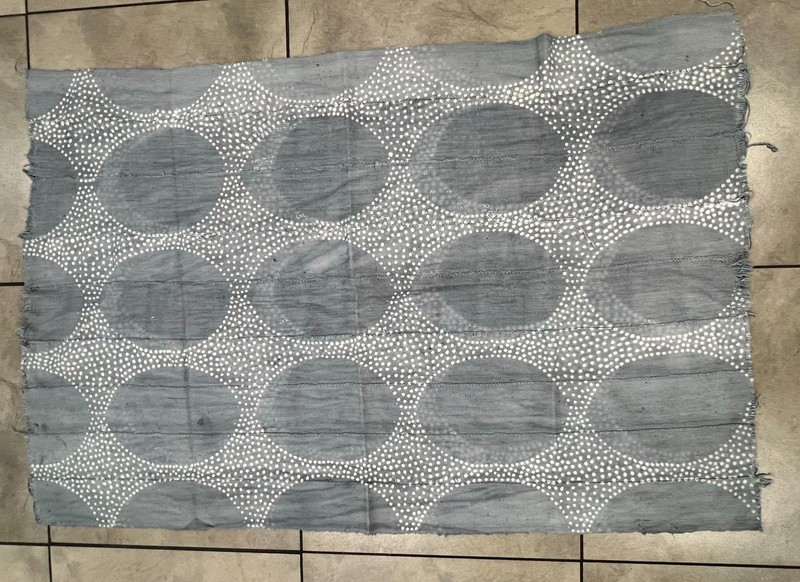 Handwoven Bogolanfini Mud Cloth - Authentic Mali African Cotton Textile 42"x60" gallery