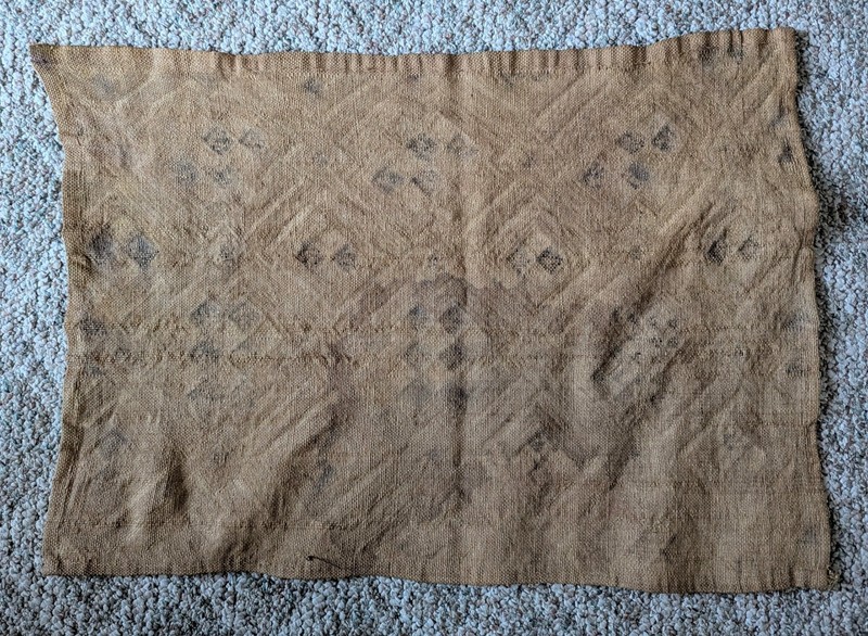 PREMIUM ORIGINAL KUBA RAFFIA CLOTH PANEL TEXTILE SHOOWA CURRENCY DR CONGO gallery