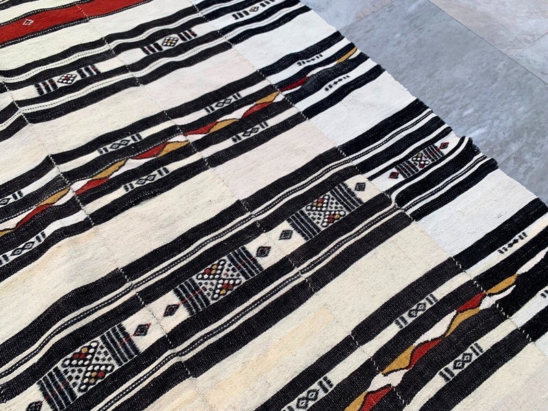Vintage African Fulani Blanket Handmade Fulani Wedding Hanging Tent Mali 4x7 ft gallery