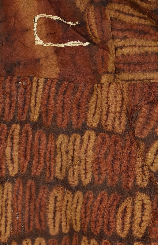 Dida Ceremonial Raffia Tie-Dye Textile Côte d'Ivoire 78x40 inch gallery
