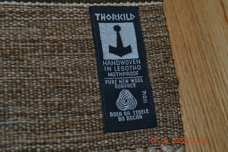 Authentic South African Handwoven THORKILD from Lesotho Runner MINT (#72) gallery
