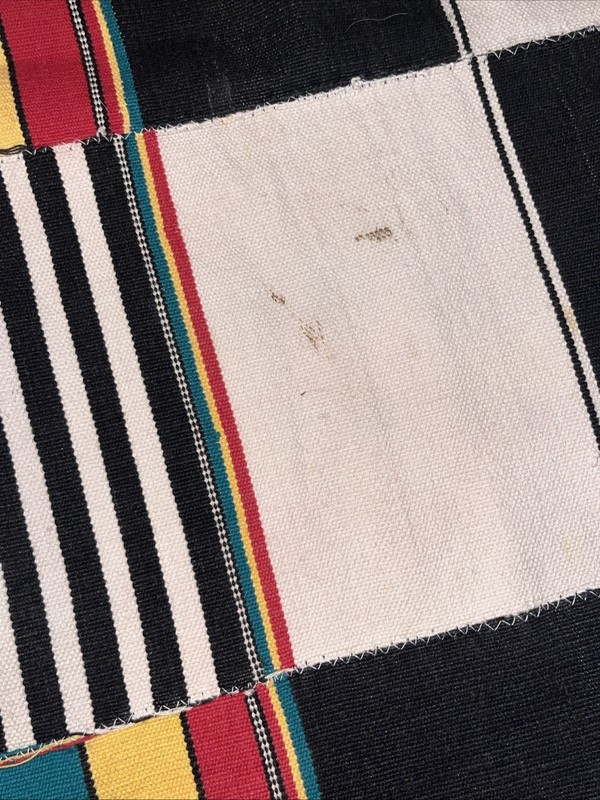Vtg Ewe Kente Textile Hand-woven Ghanaian Cloth gallery