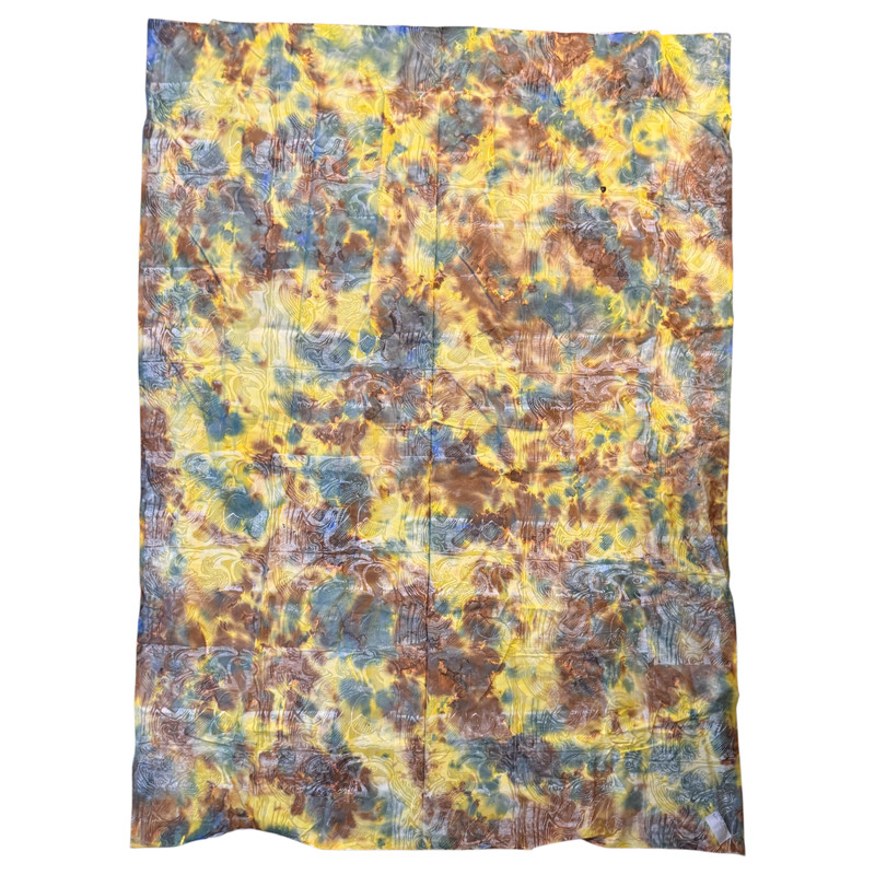 African Batik Wall Hanging Birds Wood Block Art Tapestry Repeat Pattern 77 x 56 gallery