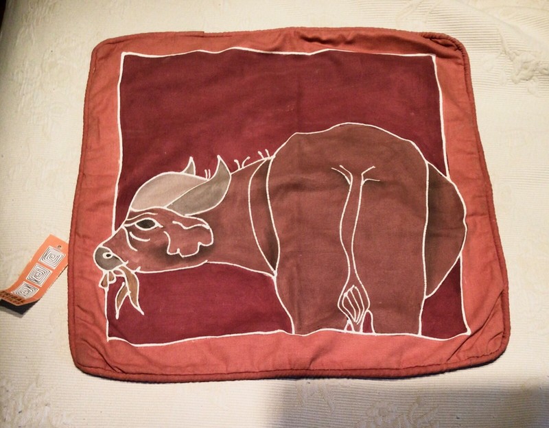 Zambian handmade pillow sham made by Tribal Textiles 17x18 inches
