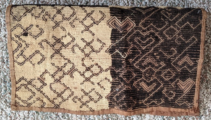 AFRICAN ORIGINAL KUBA RAFFIA CLOTH PANEL TEXTILE CURRENCY KASSAI SHOOWA DRCONGO gallery