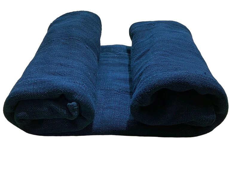 #5745 Fine Plain Indigo Cloth – Mossi Tribe Burkina Faso 73″ H by 37″ W
