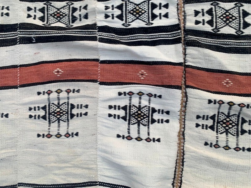 Vintage African Fulani Blanket Handmade Fulani Wedding Hanging Tent Mali 4x7 ft gallery