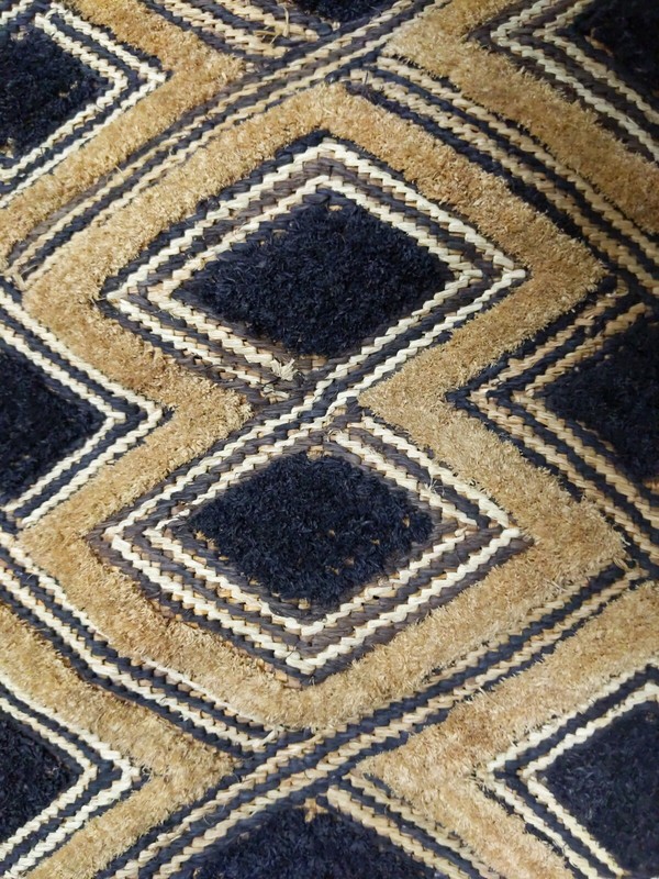 AFRICAN ORIGINAL KUBA RAFFIA CLOTH PANEL TEXTILE CURRENCY KASSAI SHOOWA DRCONGO gallery