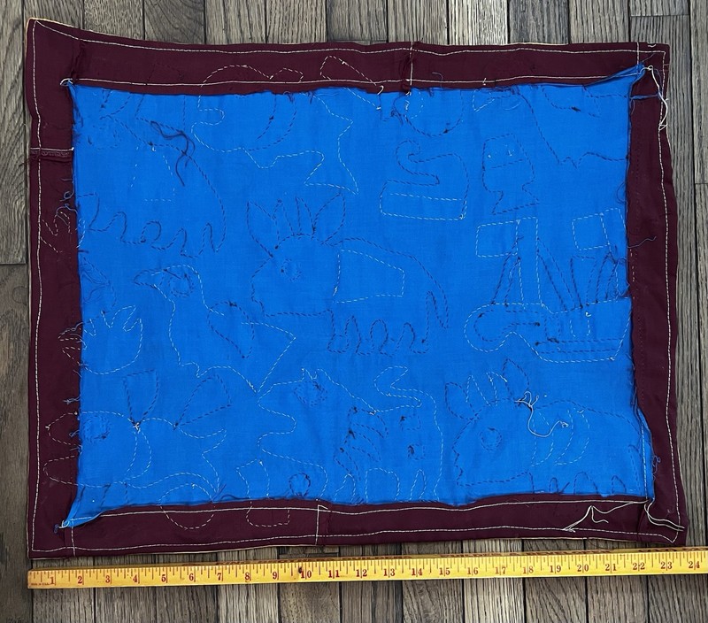 Vintage Dahomey Benin Story Applique Textile Handmade Benin West Africa Mola gallery