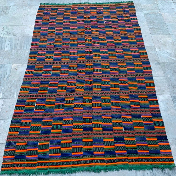 Vintage African Fulani Blanket Handmade Fulani Wedding Hanging Tent Mali 6×10 ft