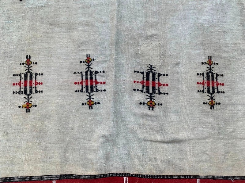 Vintage African Fulani Blanket Handmade Fulani Wedding Hanging Tent Mali 3x7 ft gallery