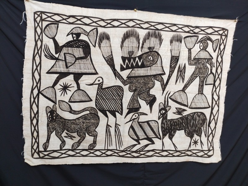 Authentic Vintage Korhogo Mud Cloth Côte d’Ivoire Handcrafted Tribal African gallery