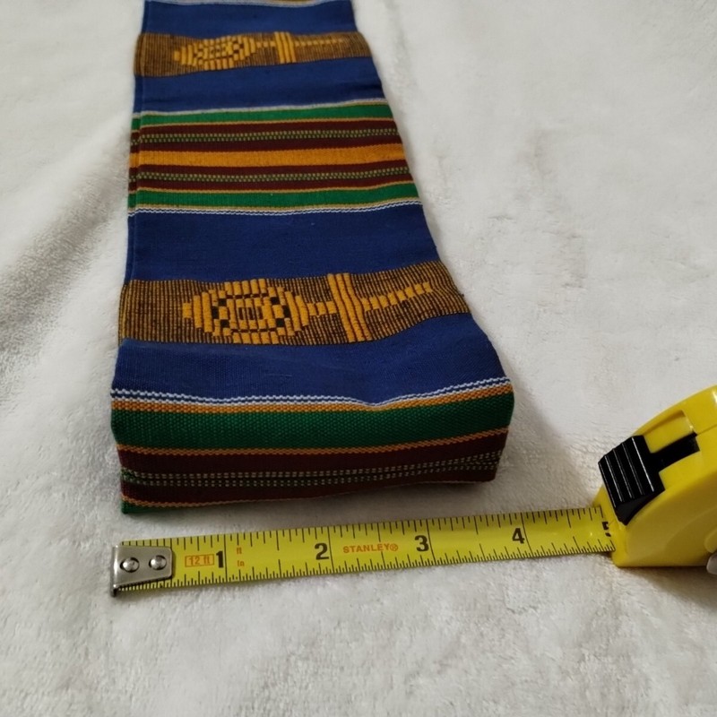 Handwoven Kente Scarf Stole Asante Sash African Textile African Art Cloth gallery