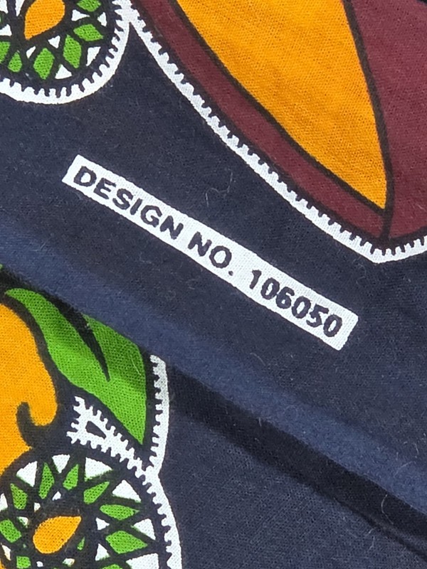 East African Double Khanga Kanga Africa Map Swahili Cotton Sarong Wrap 126" gallery