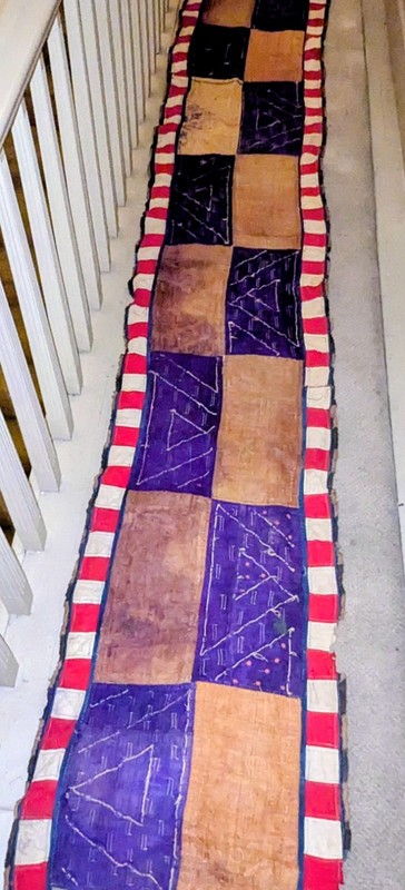 AFRICAN PREMIUM ORIGINAL LONG KUBA CLOTH PANEL RAFFIA TEXTILE CURRENCY DRCONGO gallery