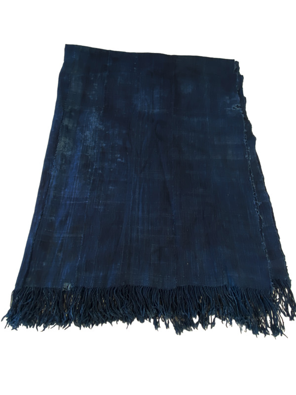 # 5146 Fine Plain Indigo Cloth - Mossi Tribe Burkina Faso 67" by 42" gallery