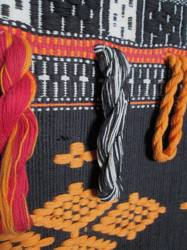Home Decor, wall hanging,single multicolor weaved band of blanket Djerma niger gallery