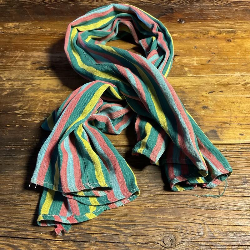 HANDSPUN HANDWOVEN SCARF Handmade Antique African Koba HAND DYED & Hand Sewn gallery