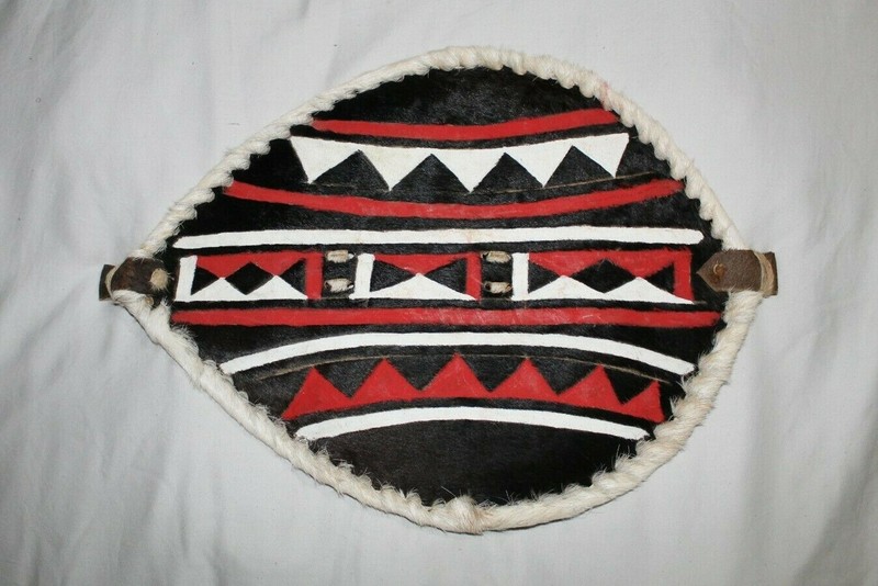 African Kenyan Maasai Warrior Shield /Traditional Maasai War Shield/ Cowhide Shi
