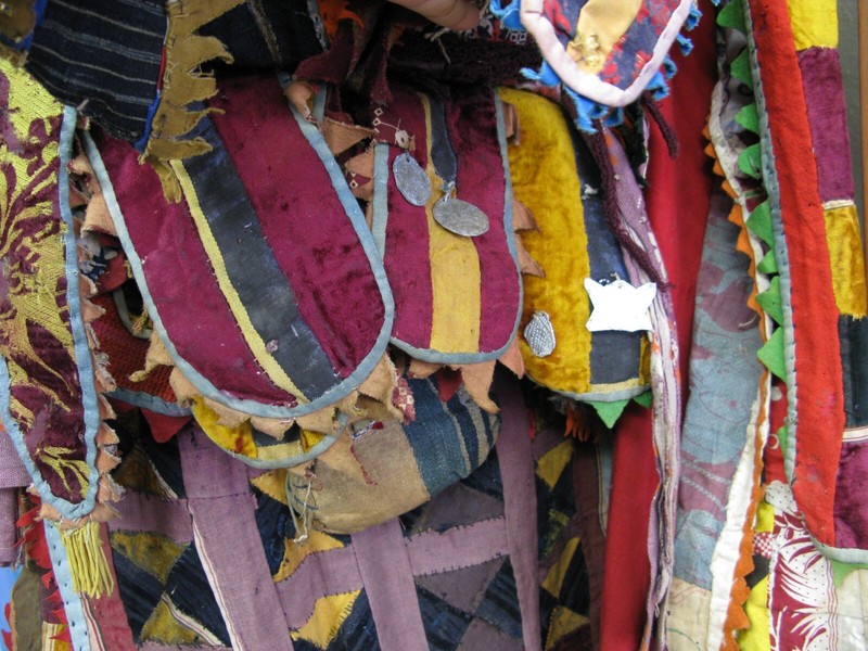 Vintage Yoruba Egungun Ceremonial Dance Costume Textile Headcrest gallery