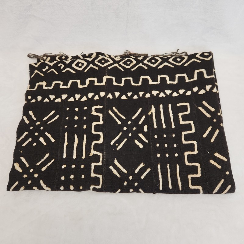 Vintage Authentic African Mudcloth Blanket Mali Hand Woven Bogolanfini Tapestry gallery