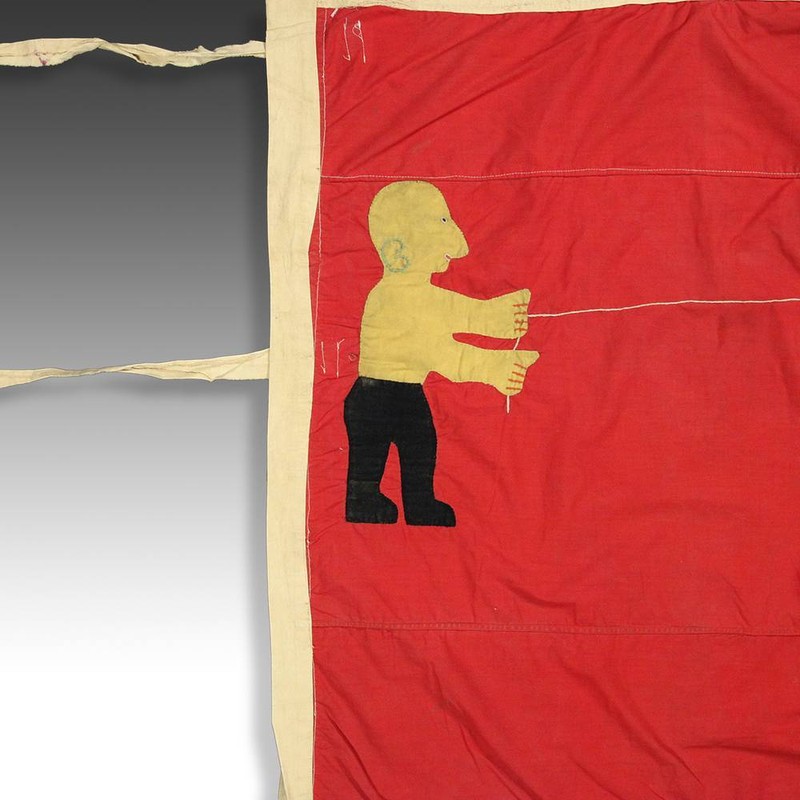 FRANKAA ASAFO MILITARY WARRIOR FLAG COTTON APPLIQUE FANTE GHANA WEST AFRICA gallery