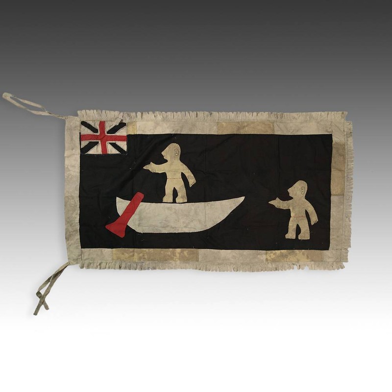 FRANKAA ASAFO MILITARY WARRIOR FLAG COTTON APPLIQUE FANTE GHANA WEST AFRICA